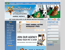 Tablet Screenshot of hollywoodpaws.com